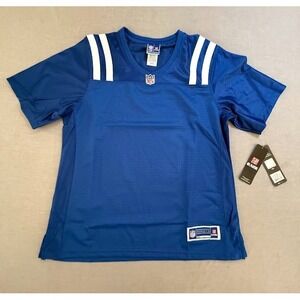 Indianapolis Colts TEAM Pro Line NFL Jersey Womens M Blue Blank Short Sleeve.